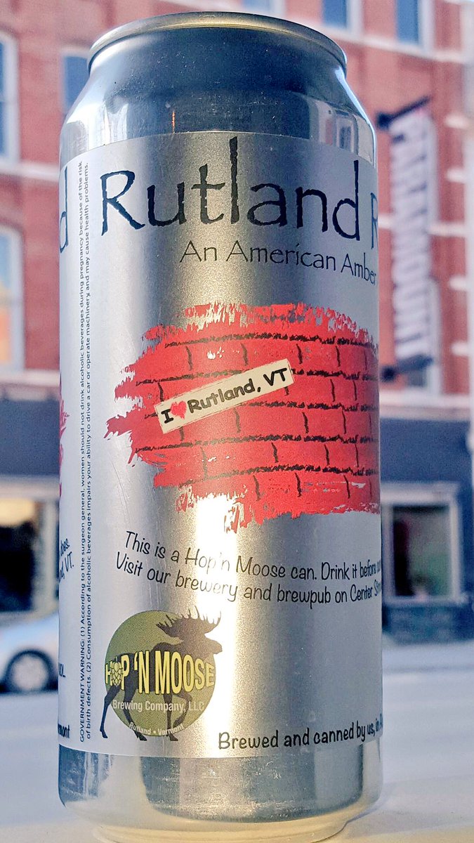 HopnMoose's tweet image. Rutland Red our Amber Ale, is coming your way in cans next week! #iloverutlandvt #hopnmoose #vtbeer #amberale #rutlandvt