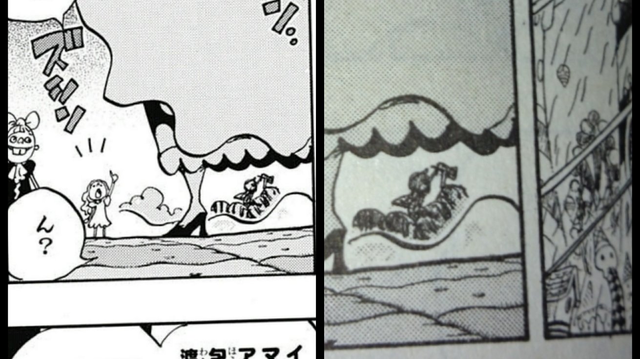 Twitter पर たかたか 修正点 左 ジャンプ 右 84巻 女 レディ 9話 アングレが影っぽくなっている 845話 マムの指 845話 ペドロの耳 846話