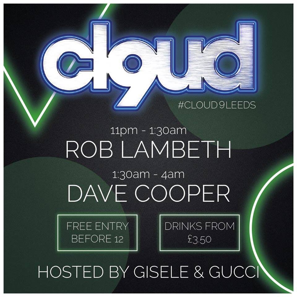 After TWO successful packed out weeks at Tunnel. Its nearly time we open our doors again, CLOUD9 at Tunnel for the 3nd time tonight!!