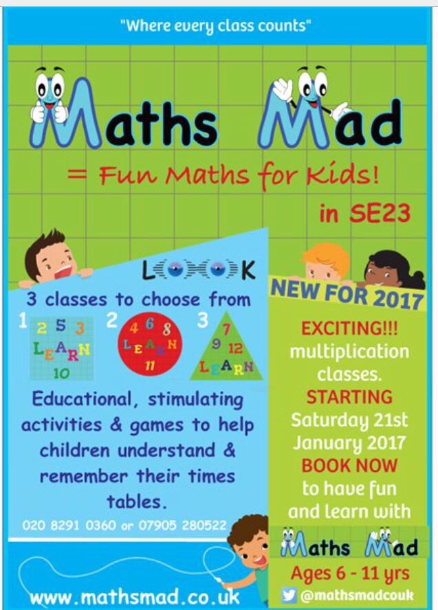 mathsmadcouk's tweet photo. What's happening? https://t.co/FTL6dkwI3Q is from Sat 4th March for 6 weeks. Book your place for #TimesTableFun & #Learning Kids 6-11yrs 👍 https://t.co/uF7YCHI5JZ