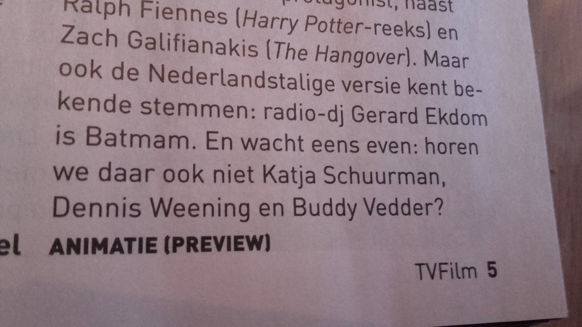 VostersD's tweet photo. @Taalvoutjes @tvfilm Nu @gerardekdom ook al als BatmaM #oeps https://t.co/qIhstgZUXi