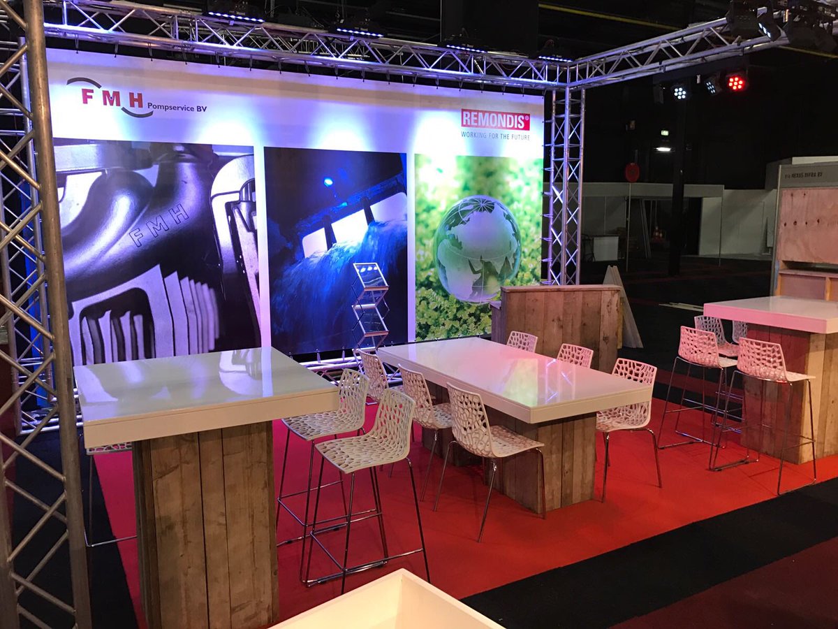 KaakEventRentGR's tweet photo. Stand is klaar voor de beurs. Wij mochten het geheel helpen bedenken en bouwen @remondisNL https://t.co/cXcppfFb6l