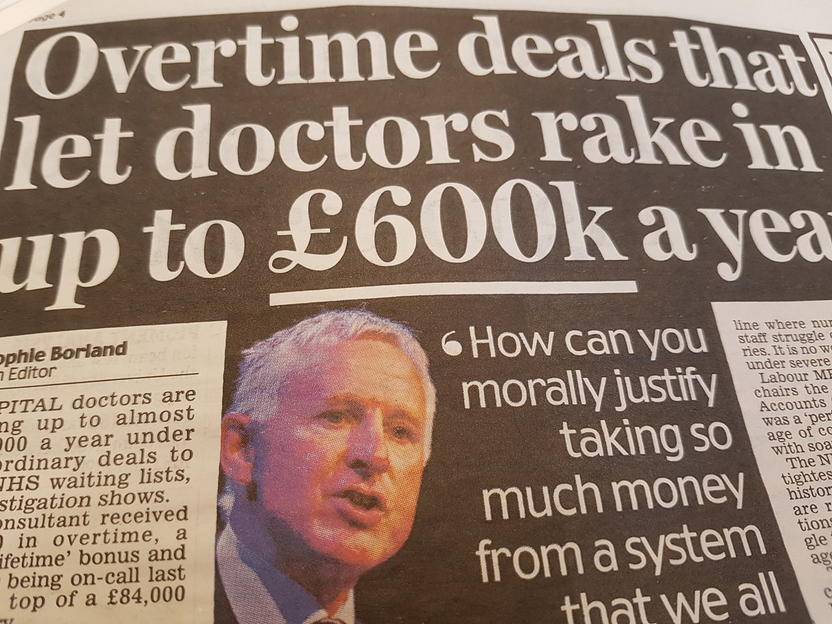 topgsolanaoff's tweet photo. Why is @DailyMailUK attacking # consultants who are struggling to care for patients in underfunded #NHS? Irresponsible.  @TheBMA https://t.co/TQEQmp3one