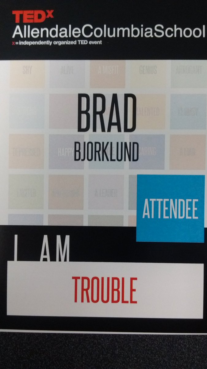 BradBBjorklund's tweet image. #TEDxACSchool