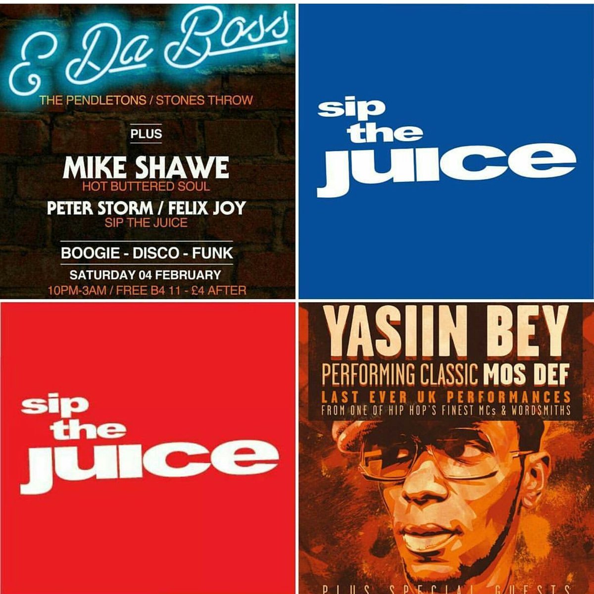 SipTheJuice1's tweet image. Tonight Bristol is brought to you be Sip The Juice 😎 @EricBoss @hbsbristol @MosDefOfficial @djpeterstorm @FelixJoy_