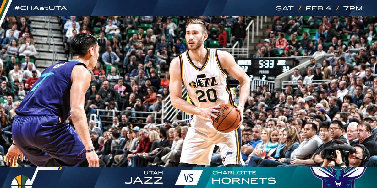 We're back on the court tonight against the @hornets! 🎷🏀🐝  Be there: goo.gl/vbYX8q 🎟🎟  #CHAatUTA https://t.co/xvwSGp4X2p
