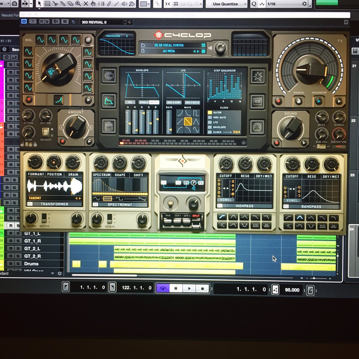 CodeElektro's tweet image. Secret weapon in the studio #sugarbytes