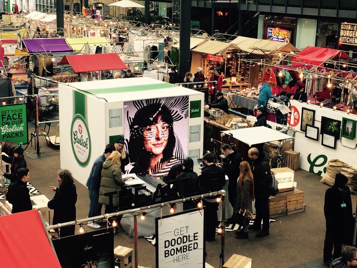 oldspitalfields's tweet image. Learn about the art of #Doodleism with @Grolsch_UK and @DannySangra - here all day! bit.ly/2kE9piM