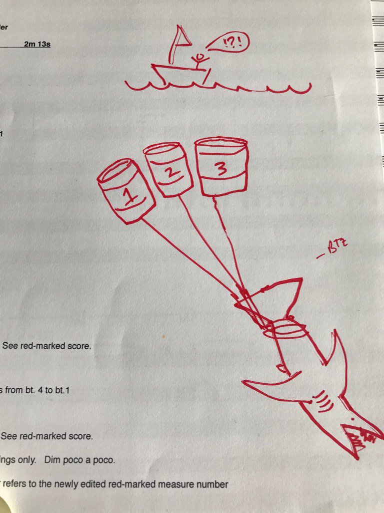 JKMSlibrary's tweet photo. Making the #jaws score recreation fun. #jonathanbartz #johnwilliams #filmmusic https://t.co/fTfooZLRzI