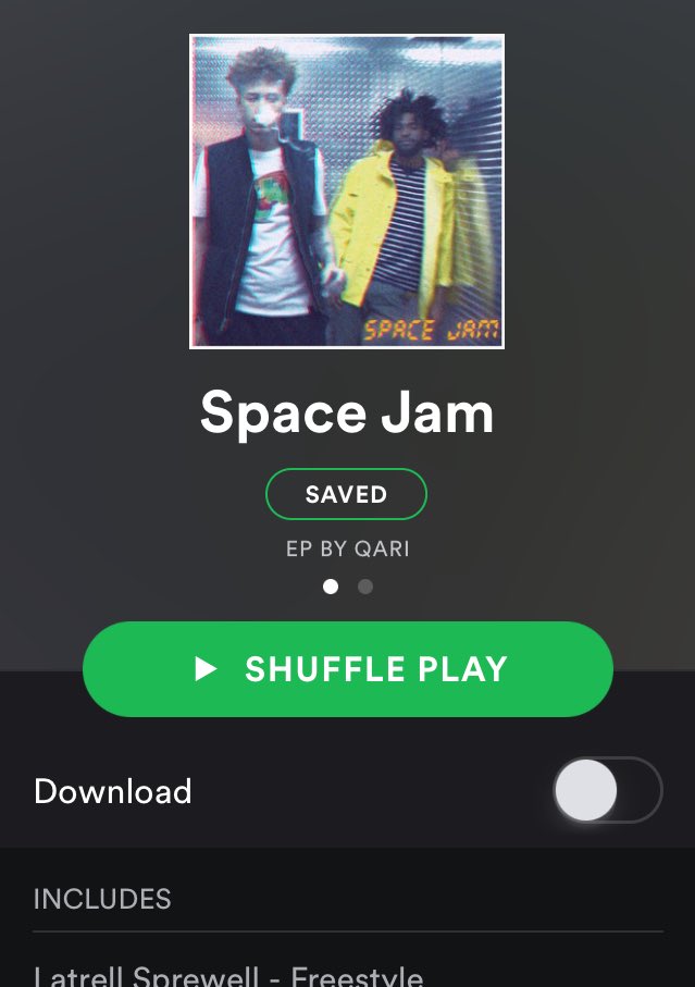 Wi5aM's tweet image. SPACE JAM is now on Spotify, follow @LongLiveCarl on there and keep space jam on repeat