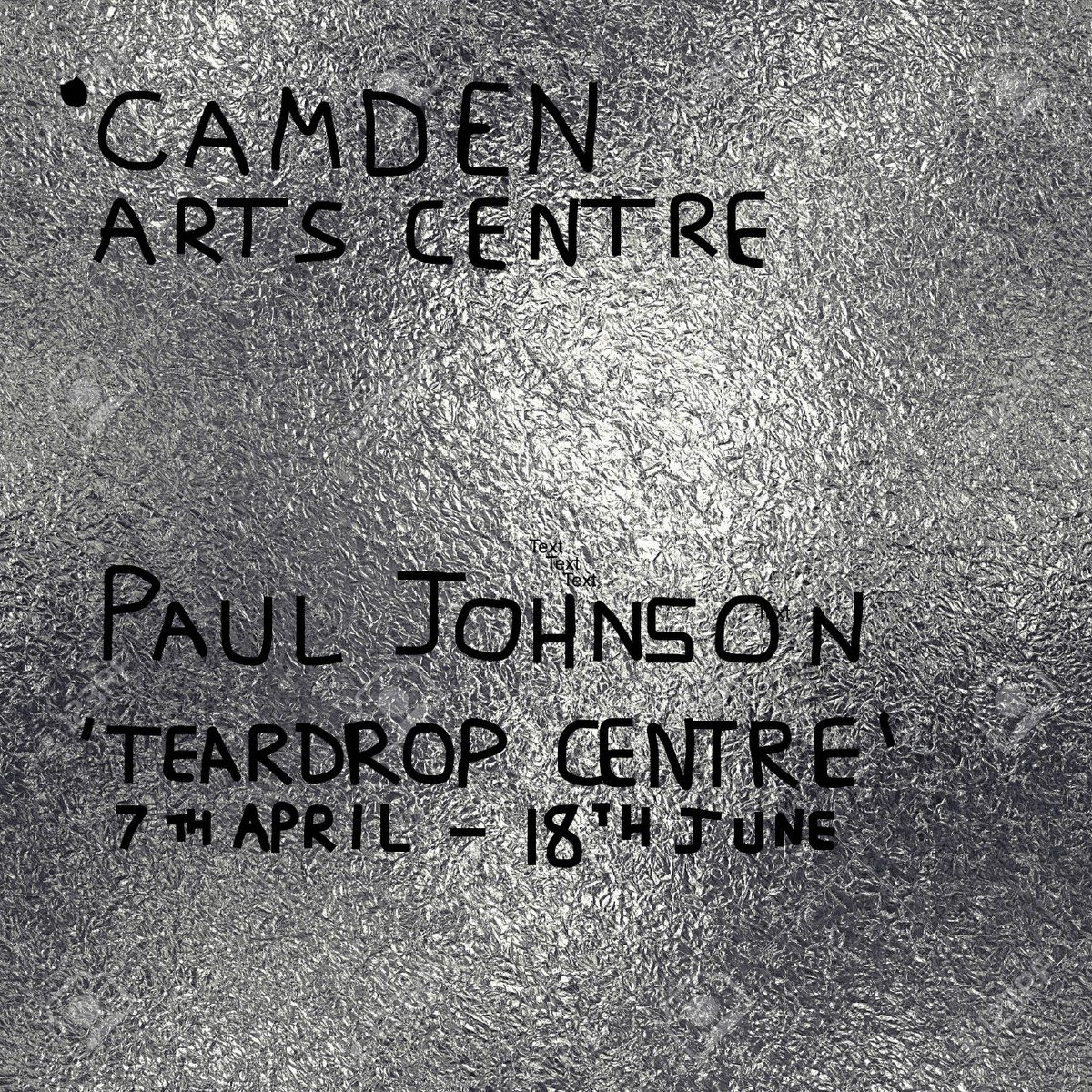 PaulJstudio's tweet photo. I will be having a show at Camden Arts Centre in April. This will be one of Jenni Lomax’s last shows at Camden. I hope to see you there. x https://t.co/PK1NazpEXG