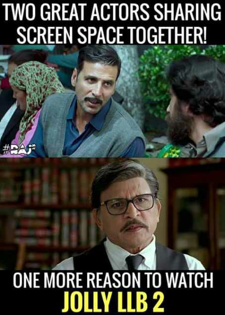 Bhushanadhau1's tweet photo. Here Giving You All One More Big Reason To Watch Jolly LLB2 @akshaykumar @annukapoor_ #6DaysToJollyLLB2 https://t.co/Me54w9ghMf
