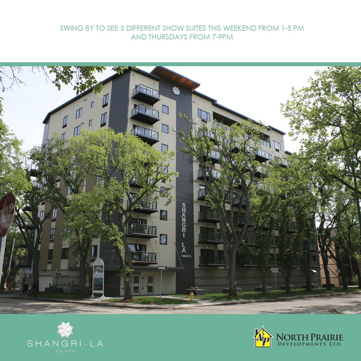 NorthPrairieDev's tweet image. Why rent when you can buy? Live in the heart of the action in downtown Saskatoon for only $1335/month! shangrilaon4th.com #downtownyxe