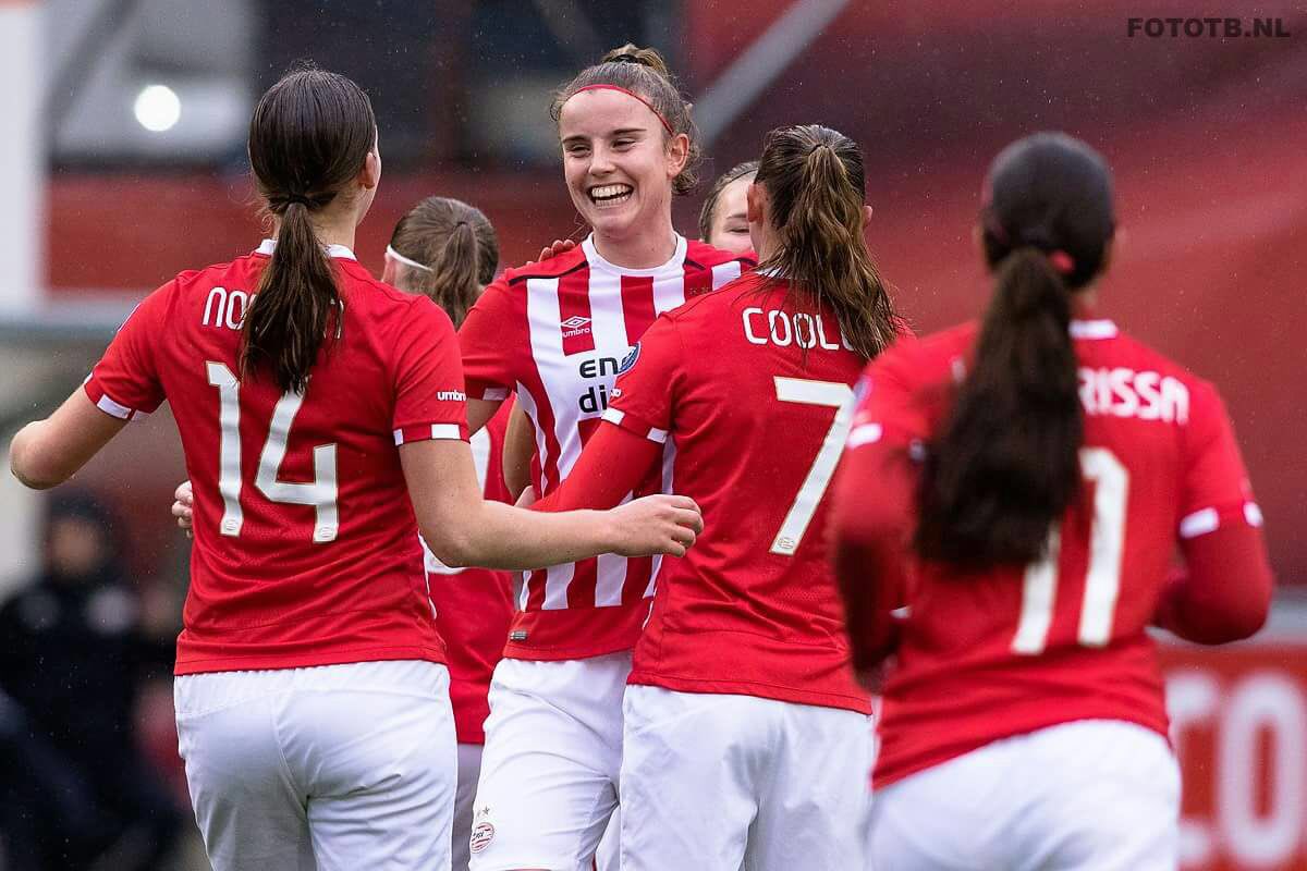 Afgelopen! PSV Vrouwen wint met 4-0 van Telstar Vrouwen. Een samenvatting is vanavond te zien bij NOS Studio Sport (primeur!).