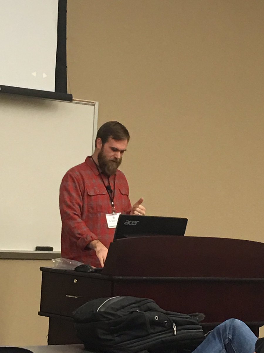 Fer9's tweet photo. Enjoying  and learning how to be a healthier programmer. @huntgathergrow  #pytennessee2017 https://t.co/Bt3Qi0zHnR
