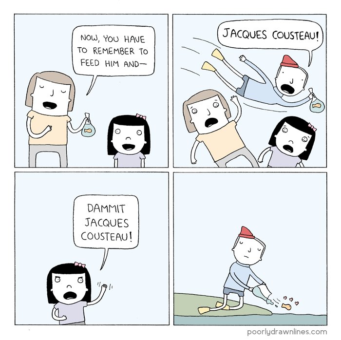 I used to do this running gag. 