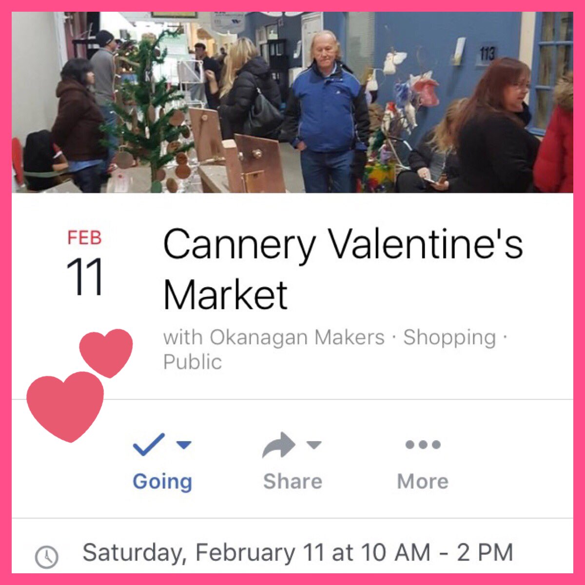 Mark your calendars for Feb11 10-2pm #Penticton!💝🐾We'll have lots of goodies: #ValentinesDay #dogtreats, #pupcakes &amp; our own #pawprotector!