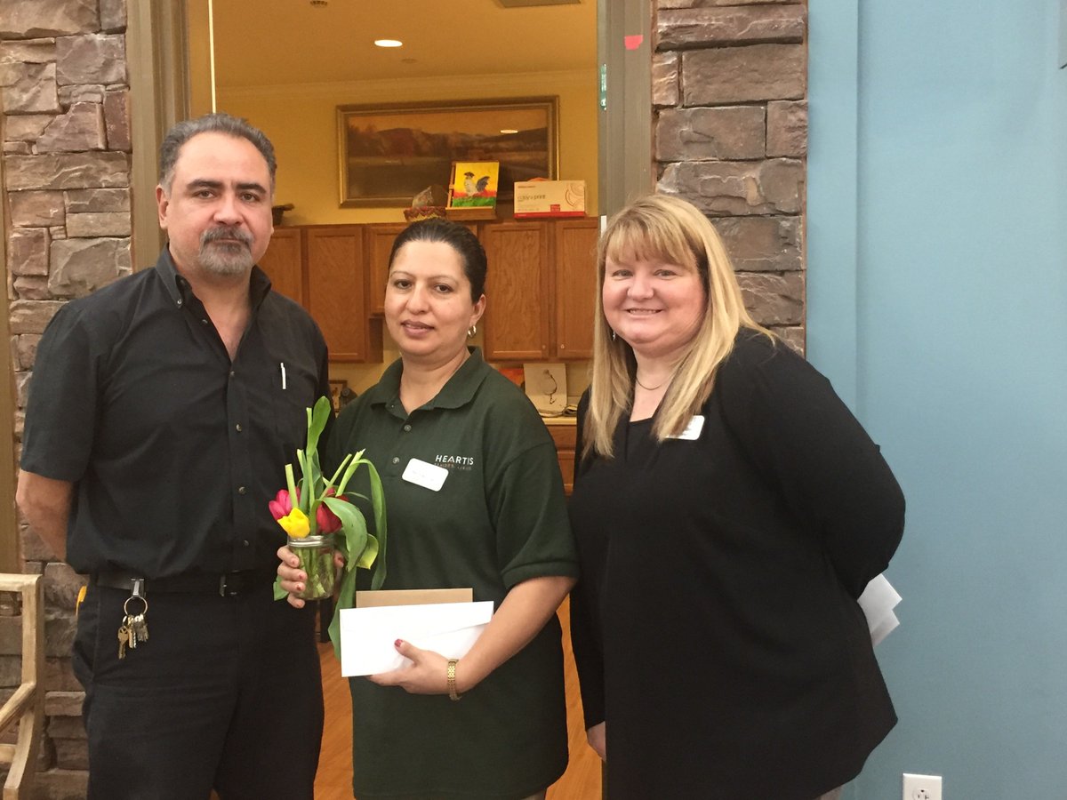 HeartisConroe's tweet photo. Congratulations to Maria Martinez, housekeeping, for being selected as the Life Award winner for 2016. #FrontierCulture https://t.co/0HGxGuxSSR