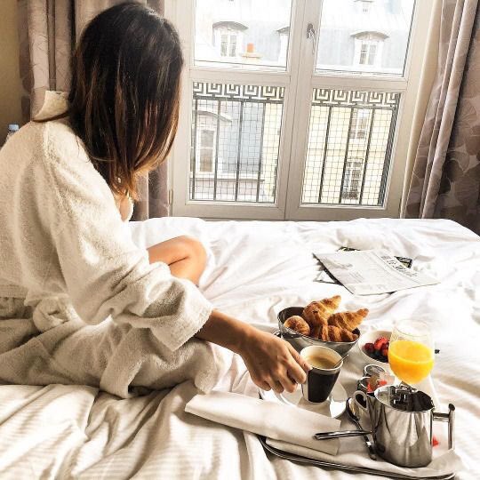 GlamSunday's tweet photo. Saturday mornings are the best! ☕️

#saturdaymorning #breakfast #breakfastinbed #cozy #comfy #coffee #crossiant #love #happy #weekendvibes https://t.co/vW3jK9LIty