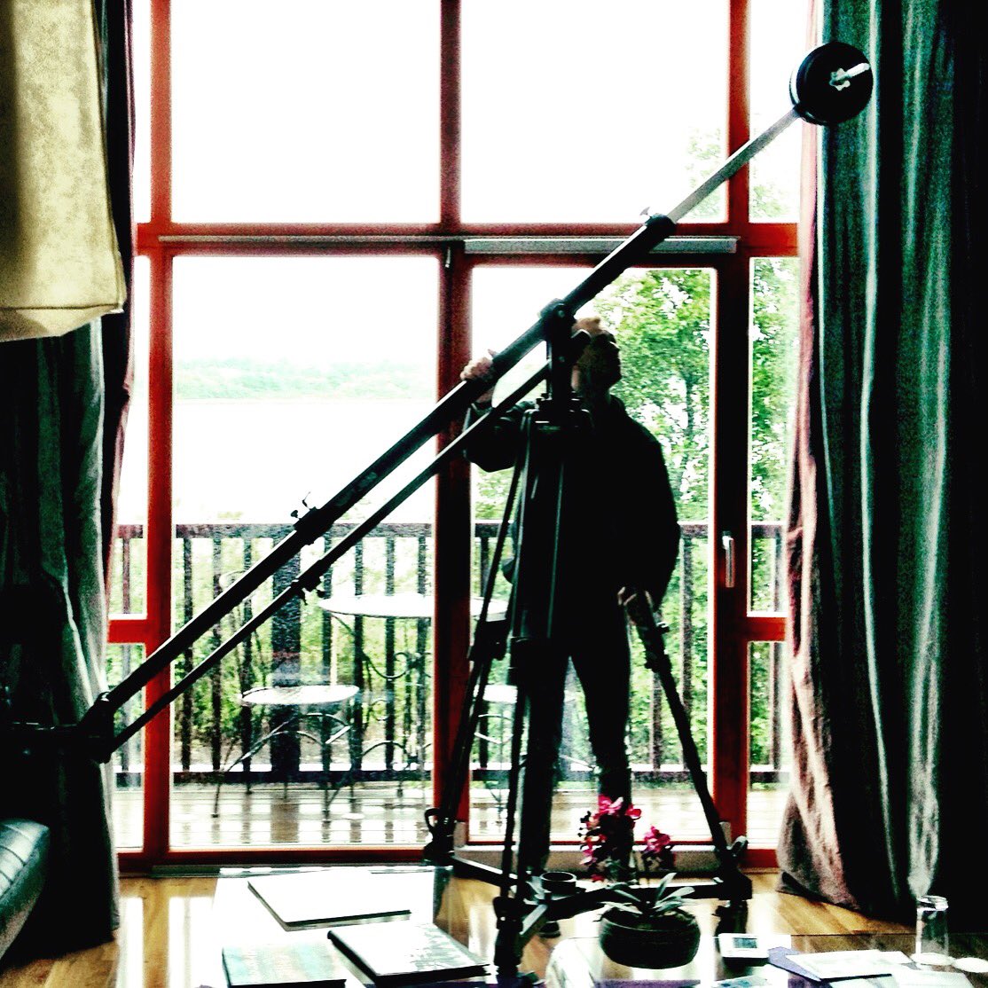 Rick sizing up the jib today.