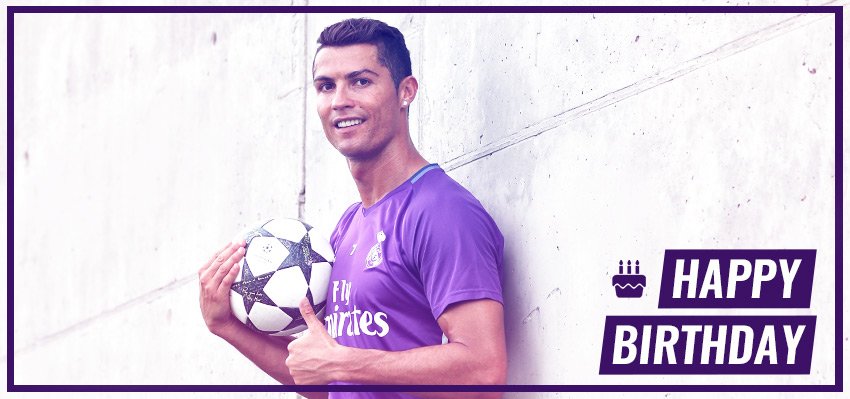 🍰🎉🎁
عيد ميلاد سعيد يا <a href="/Cristiano/">Cristiano Ronaldo</a> رونالدو! اليوم نحتفل بعيد ميلاده الـ32! 👍

#ريال_مدريد #هلا_مدريد