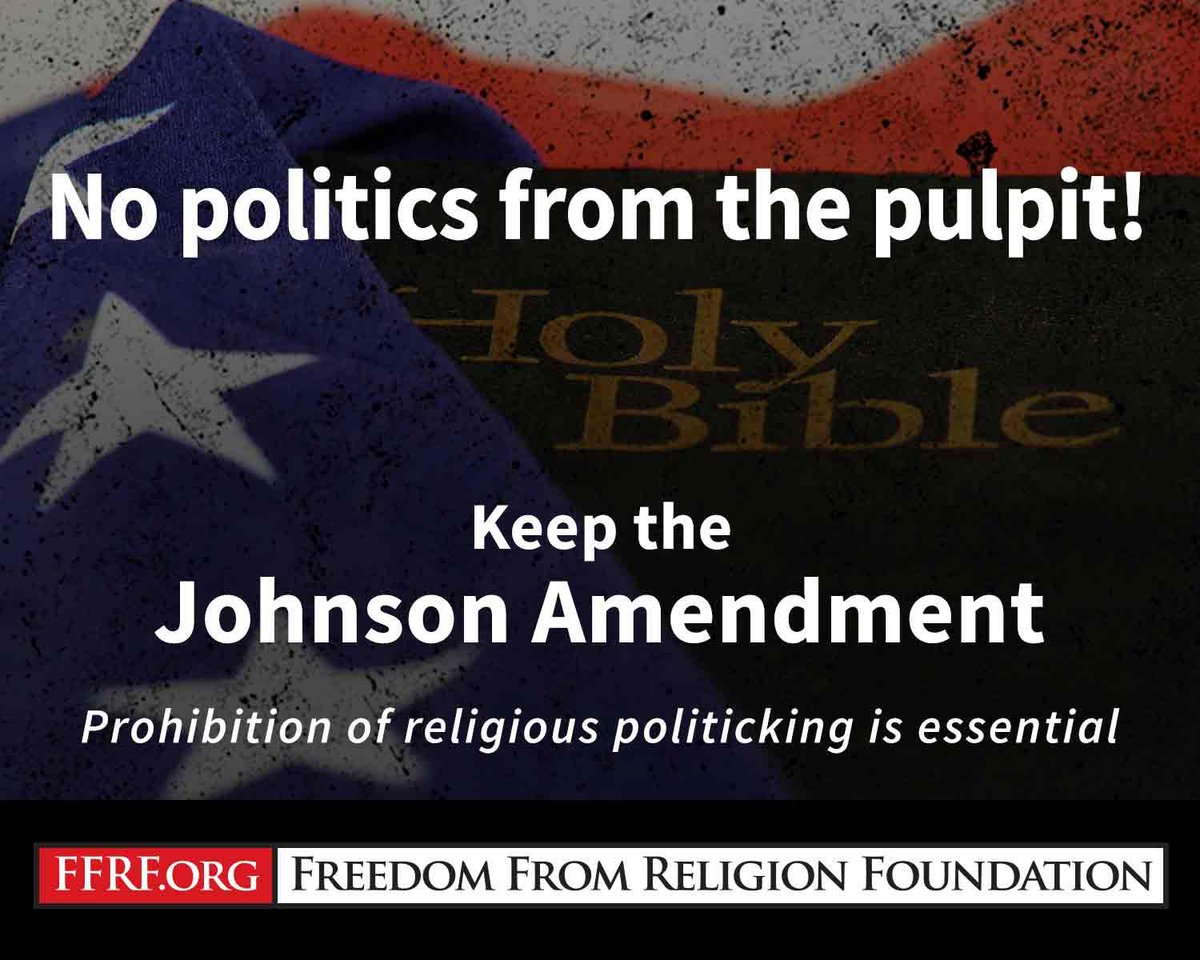 FFRF's tweet image. #JohnsonAmendment