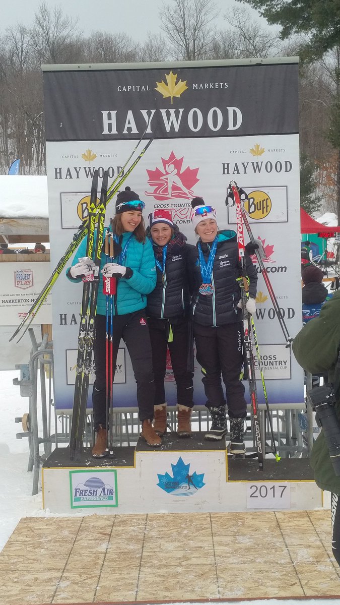 NordiqCanada's tweet photo. Haywood Update : Jr Women's podium @freshairexp classic race Haywood Easterns https://t.co/i5ULrMgii0