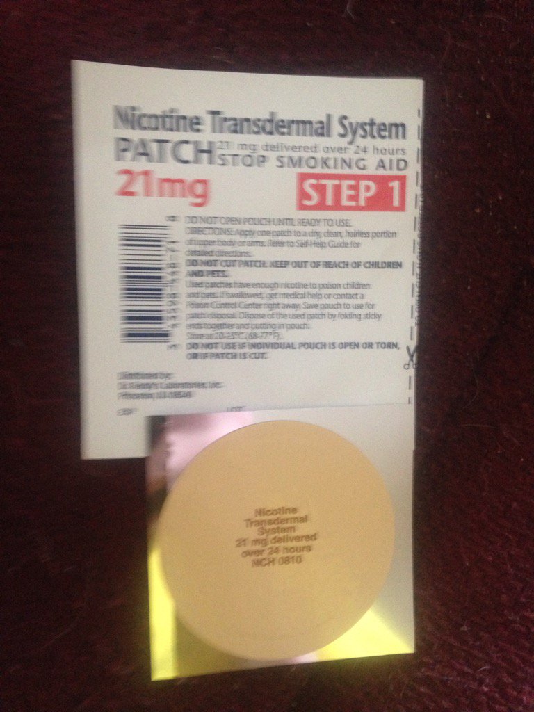 Step one on my way to becoming a non-smoker wish me luck