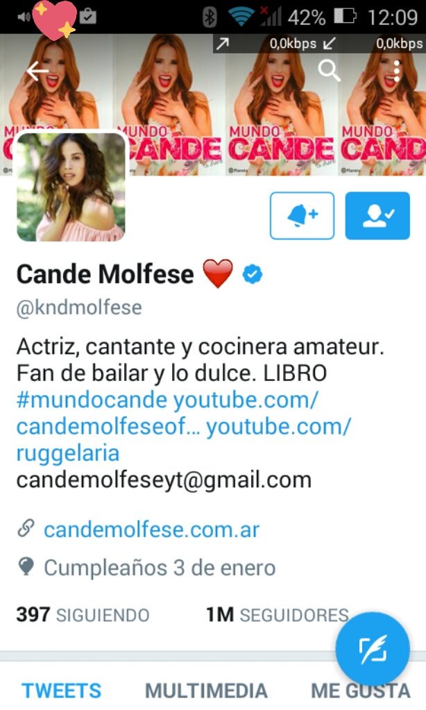 vilu286's tweet photo. Muchas felicidades a @kndmolfese por un millón de seguidores #TiniEnCdmx #FelizSabado #BuenSabado #mundocande https://t.co/JbYq5um1Ab