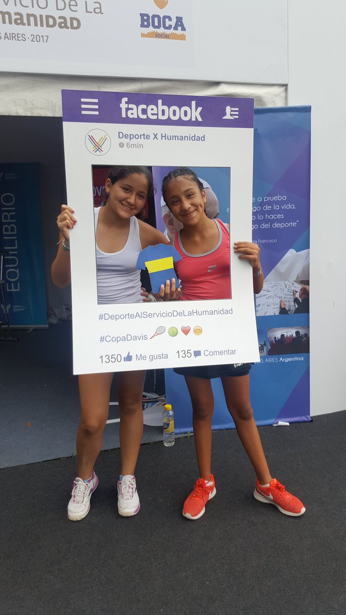 DHumanidad's tweet photo. Iara y Agustina #DeportexHumanidad #CopaDavis @BOCASocialcabj https://t.co/AmEa3VHEbv