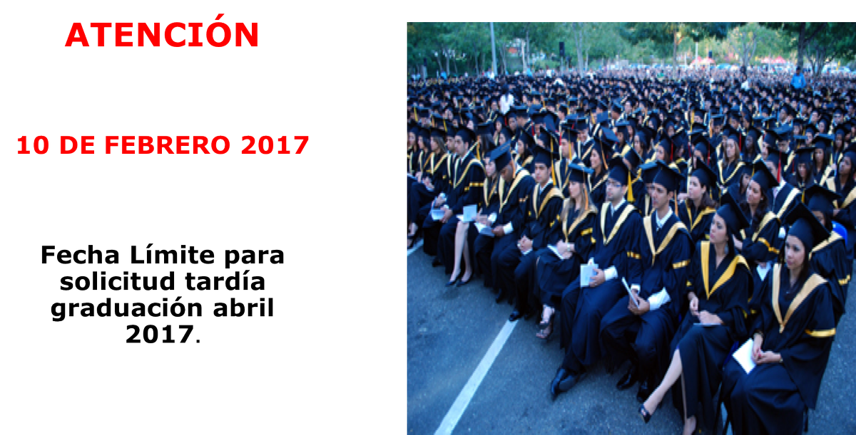 ADMPUCMM's tweet photo. INFORMACIÓN IMPORTANTE PARA GRADUACIÓN ABRIL 2017. @cedeapucmm https://t.co/438kGeXz2l
