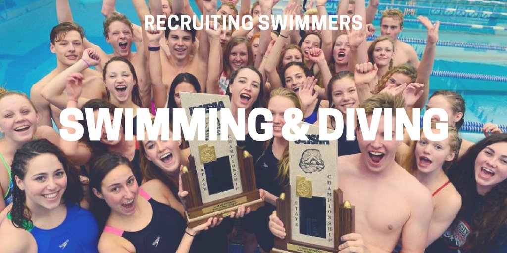 MyRecruitBoard's tweet photo. SWIMMERS & DIVERS
DM us your recruiting questions.
#SwimRecruiting https://t.co/uuDN9ZhXjR
