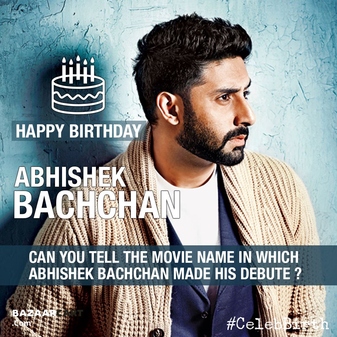 Happy Birthday Abhishek Bachchan
Can You Name His Debut Movie Name ?  