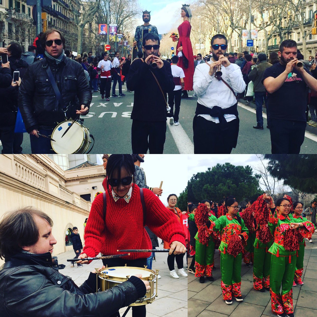 Em participat als actes de l'any nou xinès 2017 amb l'Ocellaire adaptat a diversitat funcional, acompanyat dels gegants de Calassanç #Rauxa