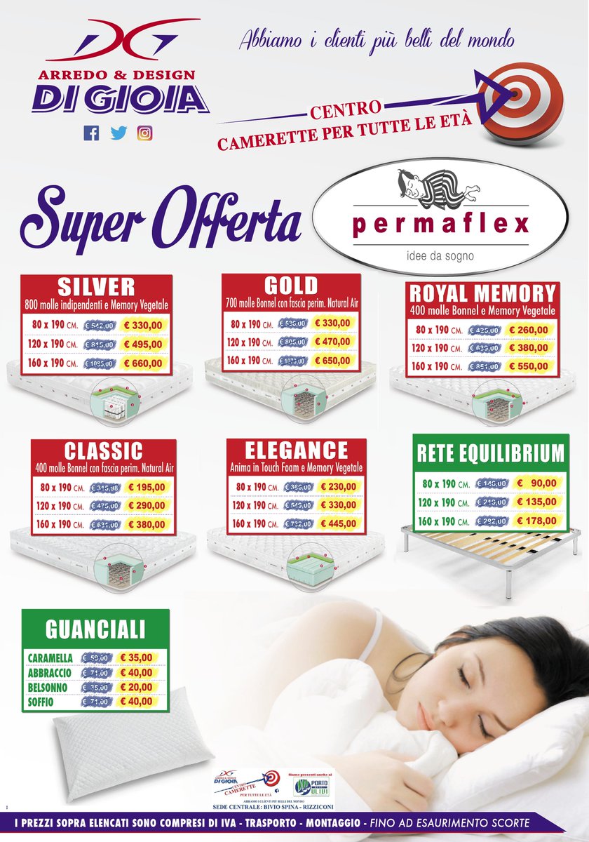 info_DiGioia's tweet photo. Continua la #SuperOfferta #Permaflex presso #CentroCamerette #pertutteleeta' - #DG #ArredoeDesign #DiGioia @ArredoDesignDiGioia 😀 https://t.co/GeSH6j87D0