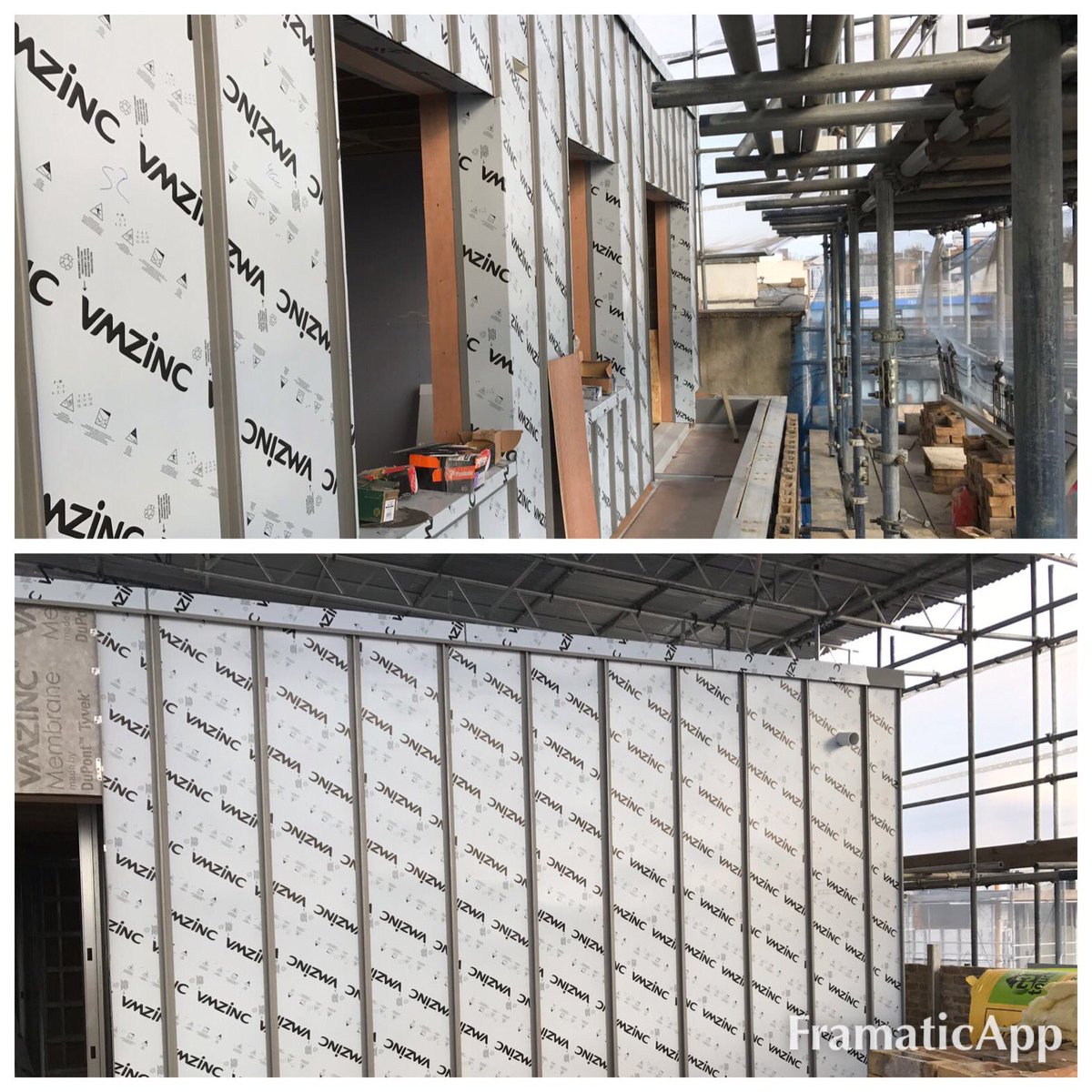 ZincRoofingComp's tweet photo. Vm Zinc Quartz project underway in Brixton, south London @VMZINCUK #zincroofinglondon https://t.co/9V7lOAN6R8