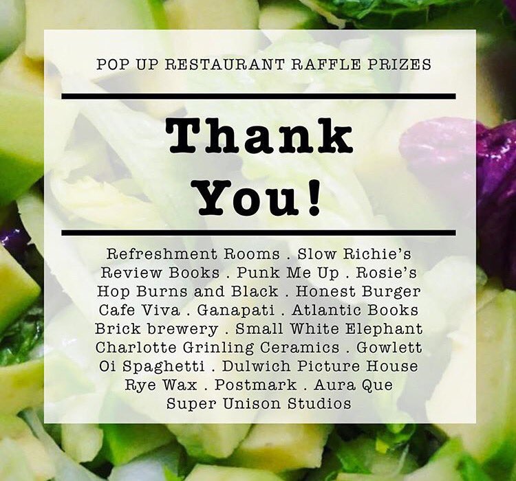 We are SO excited for our #peckham pop up at <a href="/PeckhamRefresh/">Peckham Refreshment</a> tomorrow!! Menu is set, and the raffle  is 👌🏻