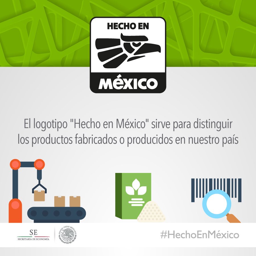 SE_mx's tweet photo. El sello #HechoEnMéxico 🇲🇽 es un incentivo que favorece la competitividad de los productos nacionales https://t.co/ZiYtoxAjZz