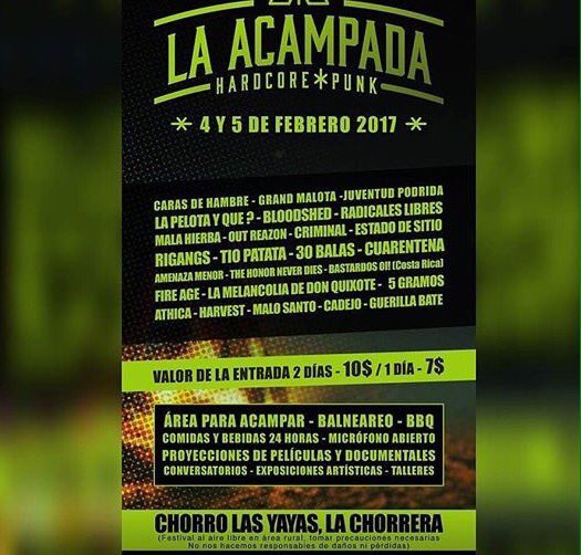 outreazon's tweet photo. Mañana hay show!!! Tocamos a las 2:45pm!! Llega!!! https://t.co/LvHKpfdp1z