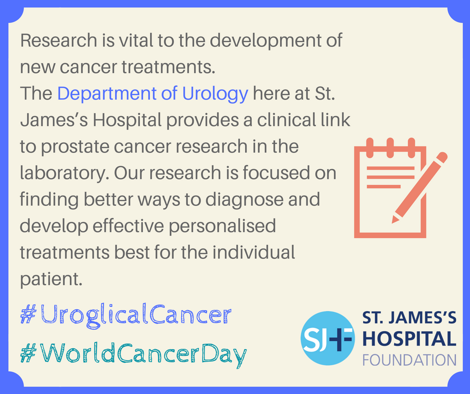 #WorldCancerDay #UrologicalCancer @stjamesdublin