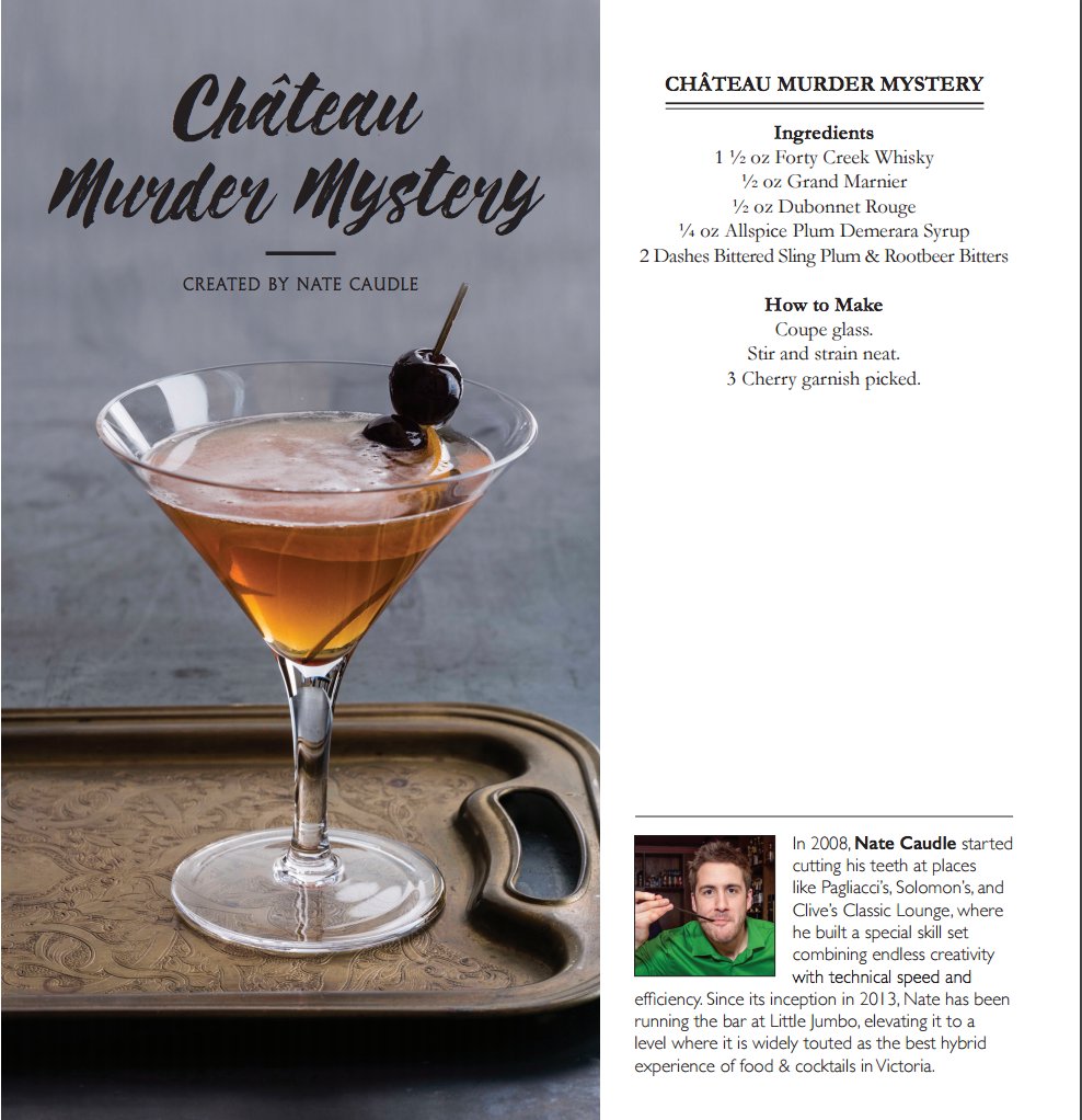 Victoria's Nate Caudle presents his "Murder Mystery" cocktail inspired by Grand Marnier &amp; Bittered Sling Bitters. Recipe: 📸 #LeGrandSling