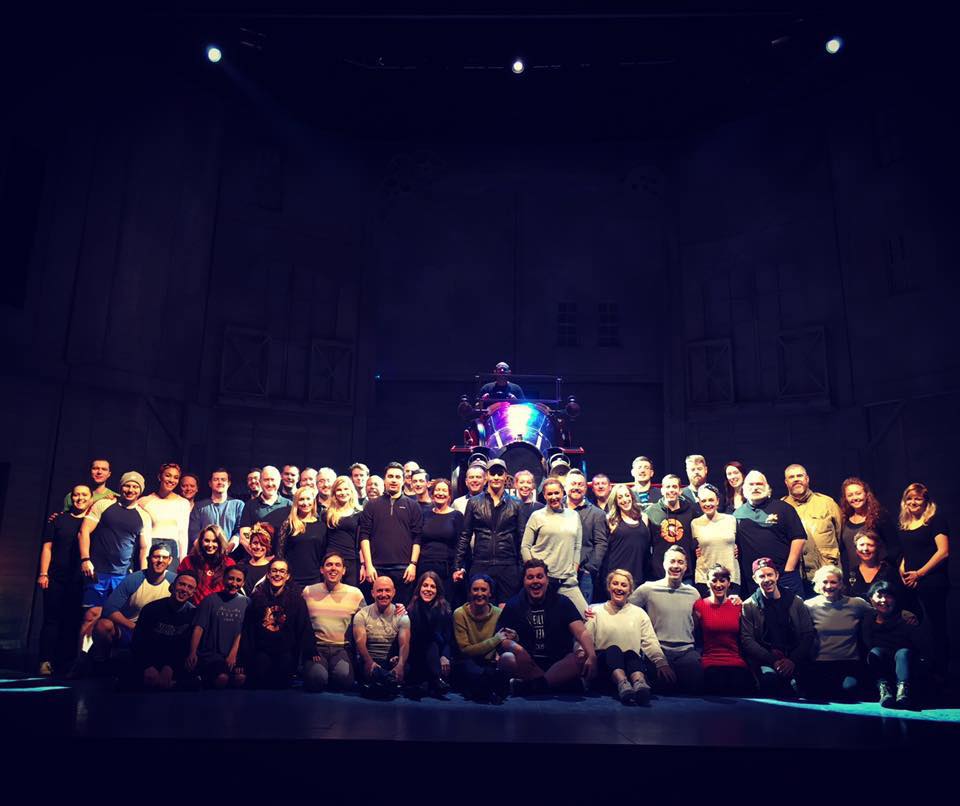 ChittyMusical's tweet image. The full company just prior to our last show with Madame Chitty centre stage.
