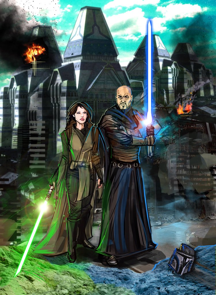 StarWars_Squad's tweet photo. Logan/Revan & Meetra - art by Venamis on Instagram #venamis #swtorfamily #revan https://t.co/g8EjTKG4w1