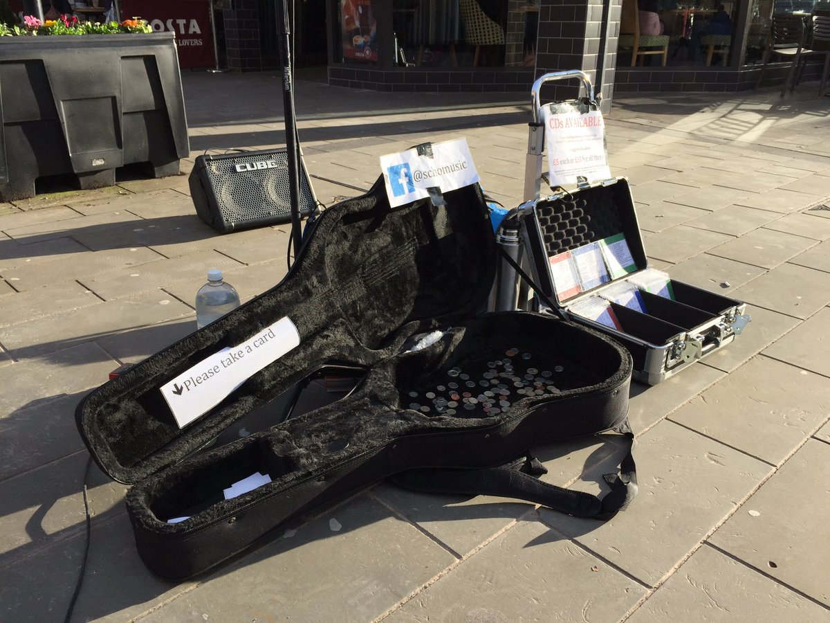 Spent most of today singing in the sun #busking
