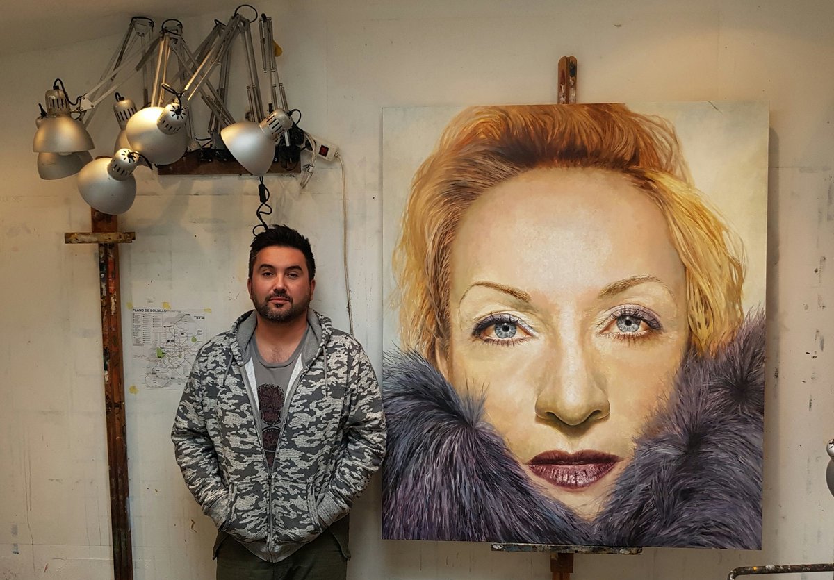 eugenvarzic's tweet photo. Only the first layer and I am done #portrait #oiloncanvas #realism #contemporaryart #artistispresent #art #artstudio #atelier #istra #up https://t.co/lZMMxuKqo1