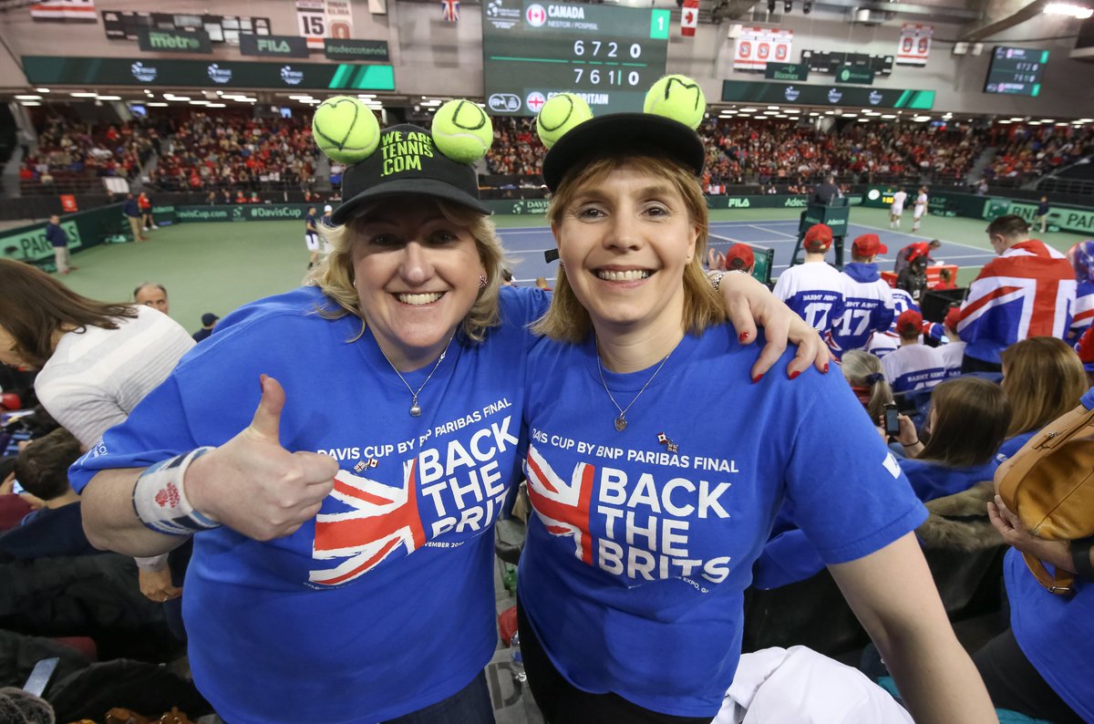 the_LTA's tweet photo. Support for the Aegon GB @DavisCup Team has been epic in #Canada! Where are you cheering on back home? #BackTheBrits 🇬🇧 https://t.co/5K8Q5IkgW3