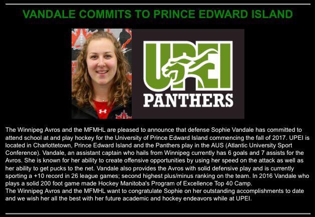 Congrats sis with your commitment to <a href="/UPEI/">University of PEI</a>. Super proud of you and all the effort you've put in to get to this point
