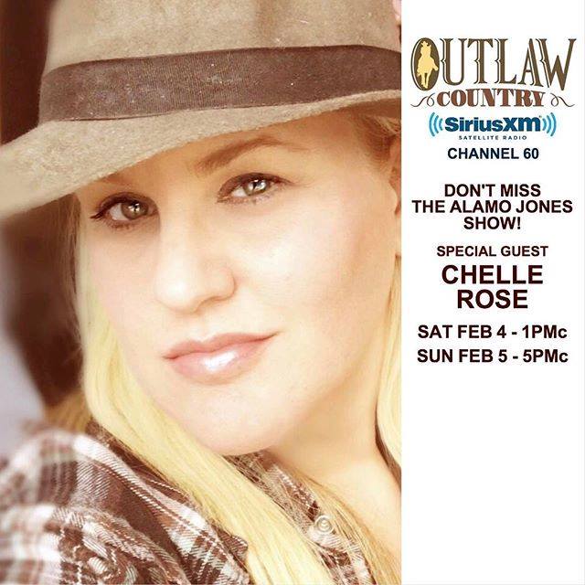 PattiTimmerman's tweet photo. Tune In NOW! ♫ @SXMOutlaw @ChelleRoseMusic @AlamoJonesShow 
https://t.co/5v5dzh1JUm 
#ChelleRose #AlamoJones #OutlawCountry https://t.co/HilxQdEiHw