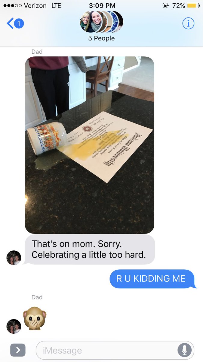 rick_atnight's tweet photo. My parents finally receive my college diploma after it being lost in the mail, 30 secs after opening it.... thanks mom https://t.co/d9p34E2gdq