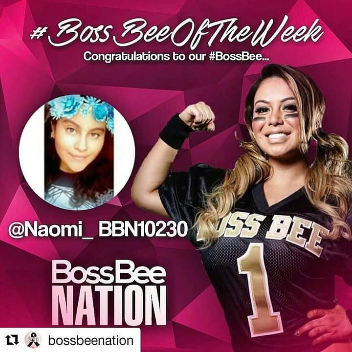 bossbee7913's tweet photo. #BossBeeOfTheWeek @naomi_bbn10230 🎉🐝  #BossBeeOfTheWeek  🙌😘 #BossBee #BBN1 #TeamChiquis #BossBeeNation
#TeamChiquis1 #TeamChiquis39 https://t.co/kcfw5mduTO